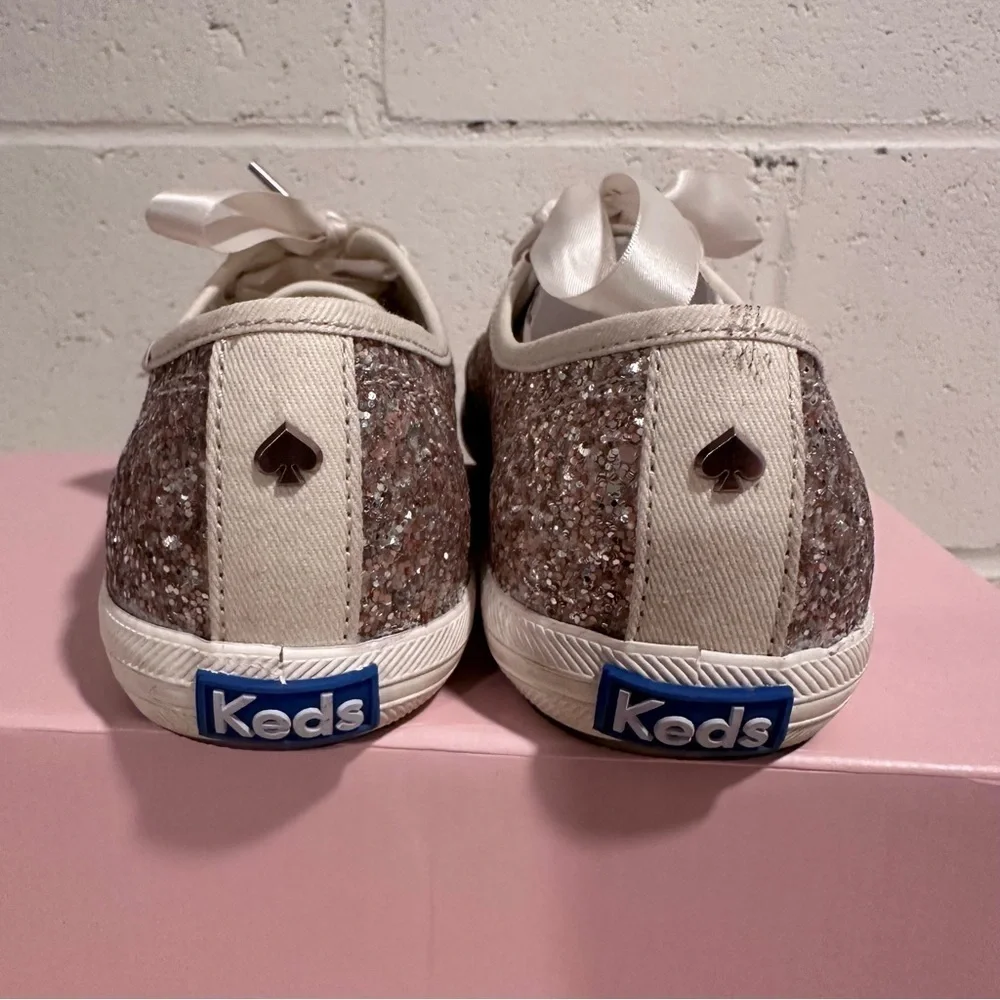 Keds for Kate spade New York Champion Glitter USA 6M Women’s in Box Satin Laces - Picture 8 of 13